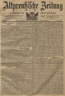 Altpreussische Zeitung, Nr. 206 Dienstag 4 September 1894, 46. Jahrgang