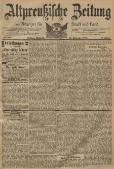 Altpreussische Zeitung, Nr. 219 Mittwoch 19 September 1894, 46. Jahrgang