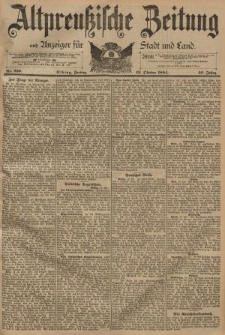 Altpreussische Zeitung, Nr. 239 Freitag 12 Oktober 1894, 46. Jahrgang