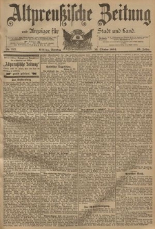 Altpreussische Zeitung, Nr. 247 Sonntag 21 Oktober 1894, 46. Jahrgang