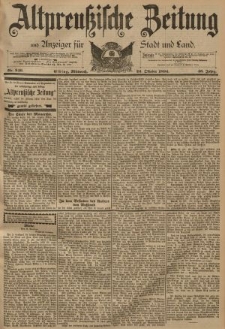 Altpreussische Zeitung, Nr. 249 Mittwoch 24 Oktober 1894, 46. Jahrgang