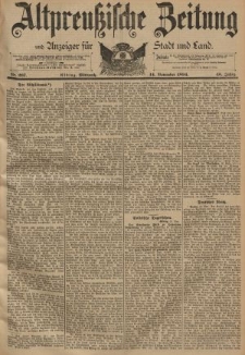 Altpreussische Zeitung, Nr. 267 Mittwoch 14 November 1894, 46. Jahrgang