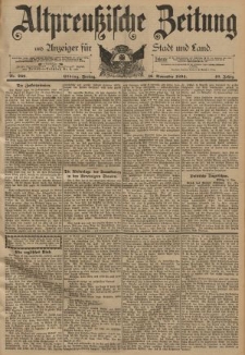 Altpreussische Zeitung, Nr. 269 Freitag 16 November 1894, 46. Jahrgang