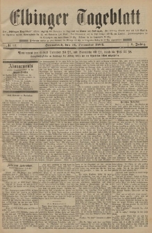 Elbinger Tageblatt, Nr. 11 Sonnabend 13 Dezember 1884 1. Jahrgang