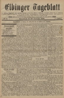 Elbinger Tageblatt, Nr. 17 Sonnabend 20 Dezember 1884 1. Jahrgang
