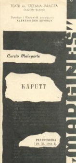 Kaputt - program teatralny