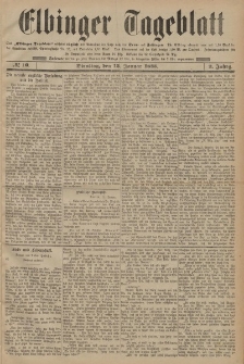 Elbinger Tageblatt, Nr. 10 Dienstag 13 Januar 1885 2. Jahrgang