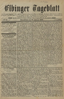 Elbinger Tageblatt, Nr. 26 Sonnabend 31 Januar 1885 2. Jahrgang