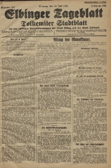 Elbinger Tageblatt, Nr. 162 Dienstag 14 Juli 1925
