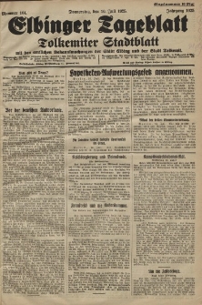 Elbinger Tageblatt, Nr. 164 Donnerstag 16 Juli 1925