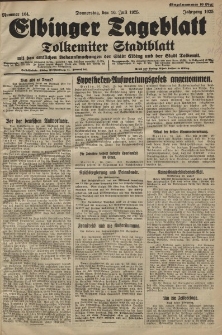 Elbinger Tageblatt, Nr. 164 Donnerstag 16 Juli 1925