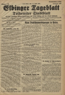 Elbinger Tageblatt, Nr. 166 Sonnabend 18 Juli 1925