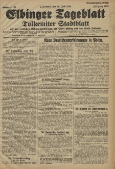 Elbinger Tageblatt, Nr. 166 Sonnabend 18 Juli 1925
