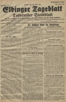 Elbinger Tageblatt, Nr. 171 Freitag 24 Juli 1925