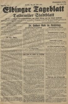 Elbinger Tageblatt, Nr. 171 Freitag 24 Juli 1925