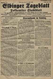 Elbinger Tageblatt, Nr. 174 Dienstag 28 Juli 1925