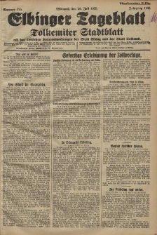 Elbinger Tageblatt, Nr. 175 Mittwoch 29 Juli 1925