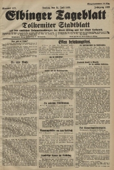 Elbinger Tageblatt, Nr. 177 Freitag 31 Juli 1925