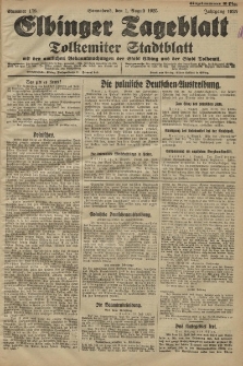 Elbinger Tageblatt, Nr. 178 Sonnabend 1 August 1925
