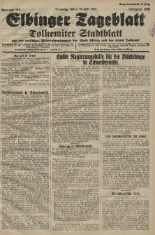 Elbinger Tageblatt, Nr. 180 Dienstag 4 August 1925