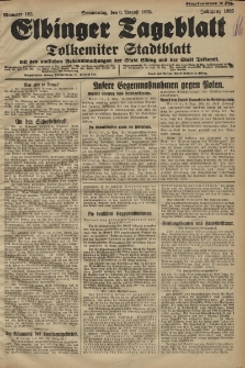 Elbinger Tageblatt, Nr. 182 Donnerstag 6 August 1925