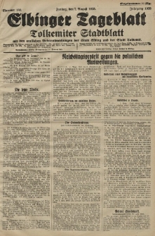 Elbinger Tageblatt, Nr. 183 Freitag 7 August 1925