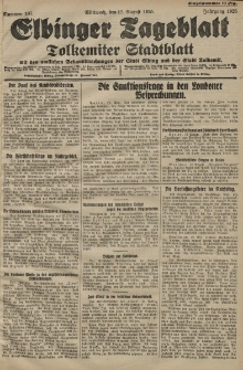 Elbinger Tageblatt, Nr. 187 Mittwoch 12 August 1925