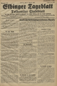 Elbinger Tageblatt, Nr. 189 Freitag 14 August 1925