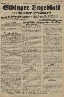 Elbinger Tageblatt, Nr. 193 Mittwoch 19 August 1925