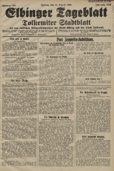 Elbinger Tageblatt, Nr. 195 Freitag 21 August 1925