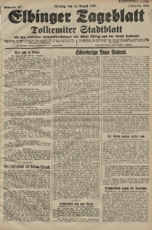 Elbinger Tageblatt, Nr. 197 Montag 24 August 1925