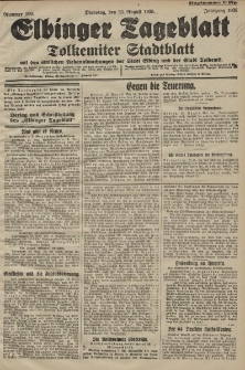 Elbinger Tageblatt, Nr. 198 Dienstag 25 August 1925