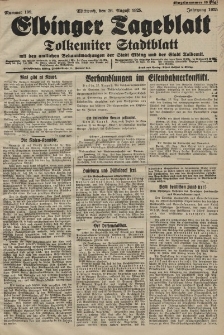 Elbinger Tageblatt, Nr. 199 Mittwoch 26 August 1925