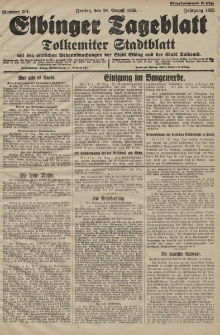 Elbinger Tageblatt, Nr. 201 Freitag 28 August 1925