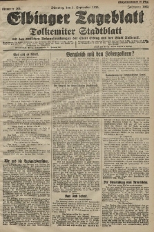 Elbinger Tageblatt, Nr. 204 Dienstag 1 September 1925