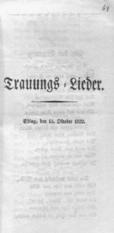 Trauungs-Lieder