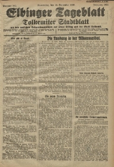 Elbinger Tageblatt, Nr. 212 Donnerstag 10 September 1925