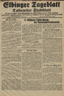 Elbinger Tageblatt, Nr. 213 Freitag 11 September 1925