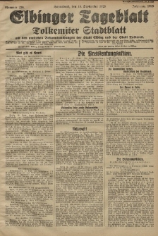 Elbinger Tageblatt, Nr. 220 Sonnabend 19 September 1925