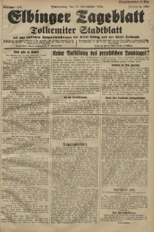 Elbinger Tageblatt, Nr. 218 Donnerstag 17 September 1925
