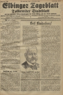 Elbinger Tageblatt, Nr. 230 Donnerstag 1 Oktober 1925