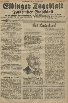 Elbinger Tageblatt, Nr. 230 Donnerstag 1 Oktober 1925