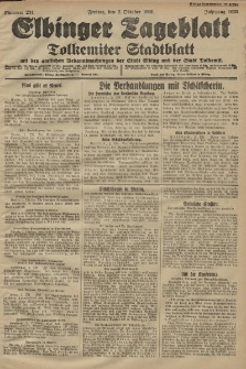 Elbinger Tageblatt, Nr. 231 Freitag 2 Oktober 1925