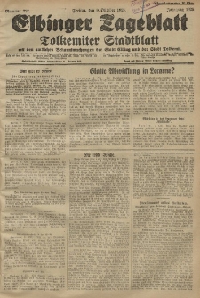 Elbinger Tageblatt, Nr. 236 Donnerstag 8 Oktober 1925