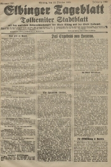 Elbinger Tageblatt, Nr. 245 Montag 19 Oktober 1925