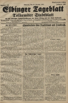 Elbinger Tageblatt, Nr. 246 Dienstag 20 Oktober 1925