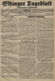 Elbinger Tageblatt, Nr. 253 Mittwoch 28 Oktober 1925