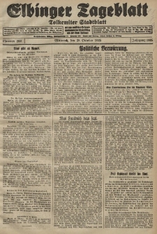 Elbinger Tageblatt, Nr. 253 Mittwoch 28 Oktober 1925