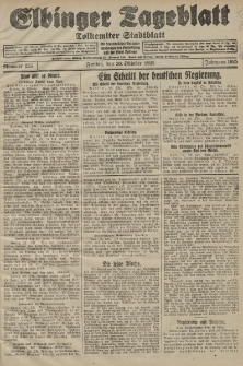 Elbinger Tageblatt, Nr. 255 Freitag 30 Oktober 1925