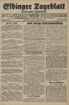 Elbinger Tageblatt, Nr. 260 Donnerstag 5 November 1925